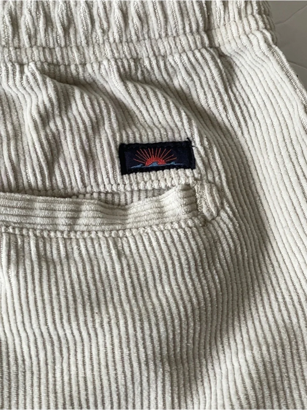 Faherty Pull-On Elastic Corduroy Shorts Men XL Coastal Birch Organic Cotton 6